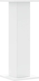 vidaXL Βάσεις Φυτών 2 τεμ. Λευκές 30x30x80 εκ. από Επεξεργασμένο Ξύλο