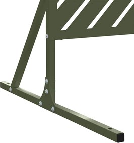 vidaXL Οθόνη Ιδιωτικότητας Ελιά 100 x 50 x 180 εκ. Ατσάλι