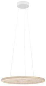 Κρεμαστό Φωτιστικό Οροφής LED 36W Μπεζ Dimmable Ξύλο Dehesa 390297 Eglo -390297-Μπεζ 390297