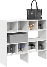 vidaXL Ράφια παπουτσιών 2 τμχ στοιβαζόμενα Λευκό 89,5x30x40 cm