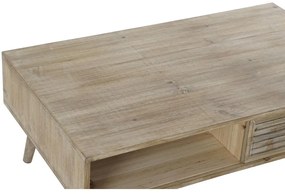 Τραπέζι DKD Home Decor 99 x 59 x 38 cm Έλατο Φυσικό Αλουμίνιο