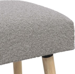 vidaXL παγκάκι Μονόχρωμο Ανοιχτό γκρι 110 x 40 x 46 cm Μπουκλέ