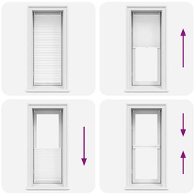 vidaXL Πλισέ ρόλερ σκίασης 50x125cm Λευκό