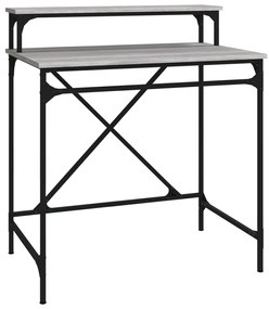 vidaXL Γραφείο Γκρι Sonoma 80x50x90 εκ. από Επεξεργασμένο Ξύλο