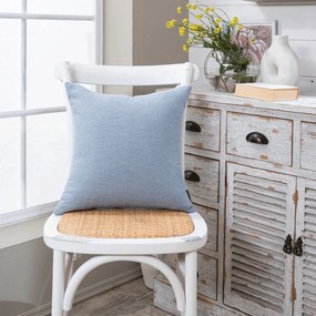 Μαξιλάρι Διακοσμητικό (Με Γέμιση) Ostia 05 Blue Teoran 43X43 Cotton-Polyester