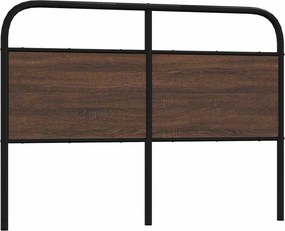 vidaXL Ανταλλακτικό κεφαλάρι Καφέ Δρυς 140 εκ. Ατσάλι/Επεξεργασμένο Ξύλο