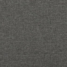 vidaXL Κρεβάτι Boxspring με Στρώμα Σκούρο Γκρι 120x190 εκ Υφασμάτινο