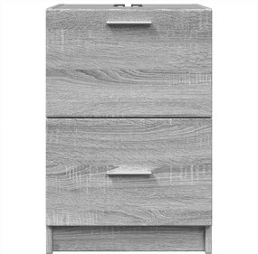 vidaXL Ντουλάπι Νιπτήρα Γκρι Sonoma 40x37x59 εκ. Επεξεργασμένο Ξύλο