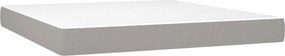 vidaXL Κρεβάτι Boxspring με Στρώμα Αν. Πράσινο 160x200εκ Υφασμάτινο