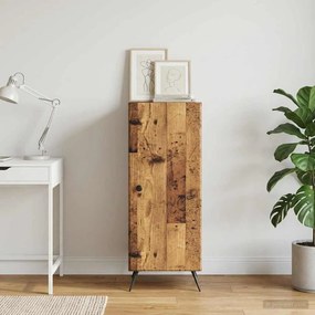 vidaXL Πλαϊνό γραφείο Παλαιωμένο ξύλο 33 x 34,5 x 90 εκ