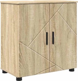 vidaXL Ντουλάπι Μπάνιου με αποθήκευση Δρύς Sonoma 61 x 35 x 64 εκ.