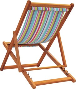 vidaXL Καρέκλες Παραλίας Πτυσσόμενες 2 τεμ. Πολύχρωμο Υφασμάτινες