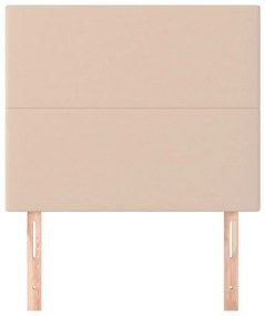 vidaXL Κεφαλάρια Κρεβατιού 2 τεμ. Καπουτσίνο 100x5x78/88εκ. Συνθ.Δέρμα