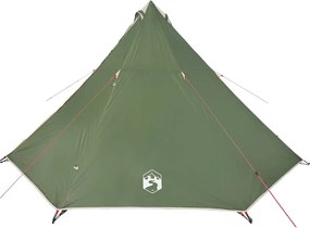 vidaXL Σκηνή Οικογενειακή Tipi 8 Ατόμων Αδιάβροχη Πράσινη