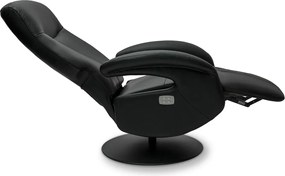 Bull Electric Recliner Black Full Leather