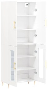 vidaXL Ντουλάπι Λευκό 69,5x34x180 εκ. από Επεξεργασμένο Ξύλο