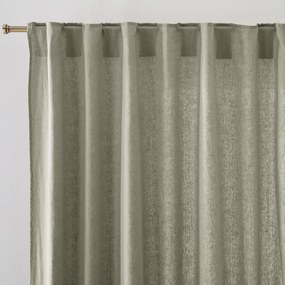 Λινή κουρτίνα με κρυφές θηλιές, Elba