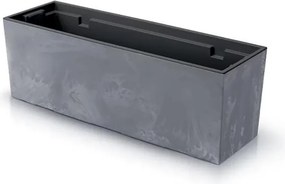 Ζαρντινιέρα γκρι beton effect Y19,5x58x18εκ.