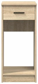 vidaXL Βάση πύργου υπολογιστή με συρτάρι Δρυς sonoma 35x45x77 cm