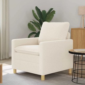 vidaXL Καναπές Κρεμ 76 x 81 x 87,5 εκ Ύφασμα