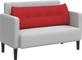 vidaXL Μαξιλάρι Πλάτης Κόκκινο 140 x 24 x 50 εκ ύφασμα