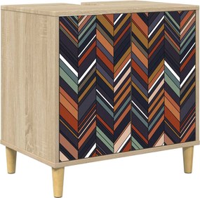 vidaXL Ντουλάπι Μπάνιου OMMEN Sonoma 60 x 40 x 60 εκ