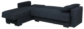 Artekko Croh Καναπές Κρεβάτι Γωνιακός Ανθρακί  Ύφασμα (236x150x78)cm