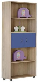 Savvidis Furniture  Βιβλιοθήκη Διπλή/Δρυς Μπλε Φ73,2/Υ180/Β35 BEST-30004
