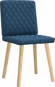 vidaXL Καρέκλες Τραπεζαρίας 2 τεμ. Μπλε Υφασμάτινες