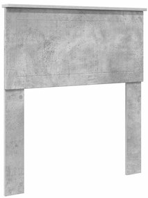 vidaXL Κεφαλάρι με κεφαλάρι Σκυρόδεμα Γκρι 80 cm Επεξεργασμένο ξύλο