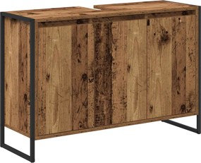 vidaXL Ντουλάπι Μπάνιου Παλιό Ξύλο 90 x 30 x 60 cm Επεξεργασμένο ξύλο
