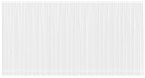 vidaXL Κουρτίνες με κουρτίνες Floral Λευκό 900 x 280 εκ. Πολυεστέρας