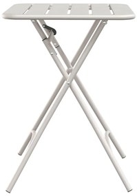 vidaXL Αναδιπλούμενο Τραπέζι Κήπου Μπεζ 55x55x73 cm από Ατσάλι