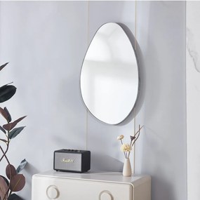 Καθρέφτης επιτοίχιος Nextdeco 80x50εκ πλαίσιο MDF όψη γκρι μάρμαρο.