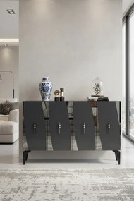 Stewehome Κονσόλα πολύχρηστο ντουλάπι ράφι για γωνιά καφέ και βάση τηλεόρασης 120x32x79 cm