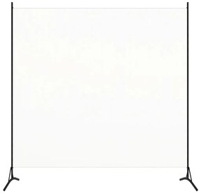 vidaXL Διαχωριστικό Δωματίου Λευκό 175 x 180 εκ. Υφασμάτινο