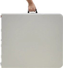 Τραπέζι catering Rodeo pakoworld πτυσσόμενο-βαλίτσα λευκό 122x60x74εκ