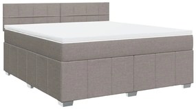 ΚΡΕΒΑΤΙ BOXSPRING ΜΕ ΣΤΡΩΜΑ TAUPE 180X200 ΕΚ. ΥΦΑΣΜΑΤΙΝΟ 3289451