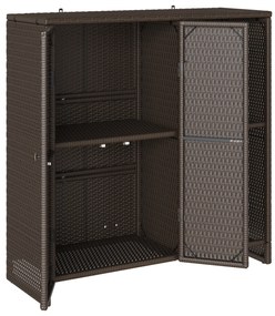 vidaXL Ντουλάπα αποθήκευσης Καφέ 100x36x102 εκ Ρατάν