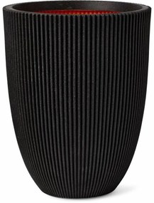 Γλάστρα Capi Europe Μαύρο Πλαστική ύλη Στρόγγυλο