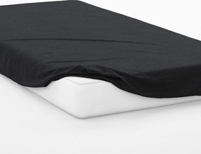 Σεντόνι King Size Με Λάστιχο (180x200+30) Dimcol Exotic Line Μαύρο