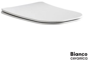 BIANCO CERAMICA 9500SC-300 Κάλυμμα Λεκάνης βακελίτη slim soft close White