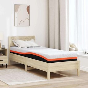 vidaXL Στρώμα Λευκό και Μαύρο 80 x 200 cm Ζακάρ ύφασμα