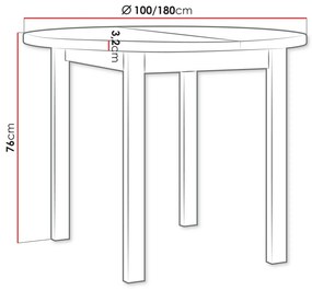 Τραπέζι Victorville 357, Sonoma οξιά, 76cm, 36 kg, Επιμήκυνση, Πλαστικοποιημένη μοριοσανίδα, Ξύλο | Epipla1.gr