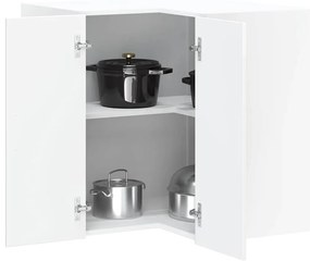 vidaXL Γωνιακό ντουλάπι τοίχου κουζίνας "Lucca" High Gloss White