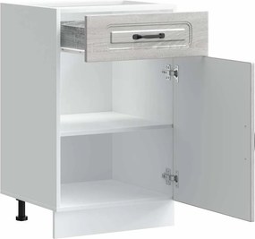 vidaXL ντουλάπι βάσης κουζίνας Kalmar Γκρι sonoma Επεξεργασμένο Ξύλο
