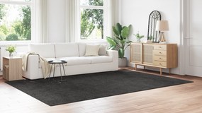 vidaXL Χαλιά Shaggy με Λατέξ Στην Πίσω Όψη Σκούρο Γκρί 240x340 εκ