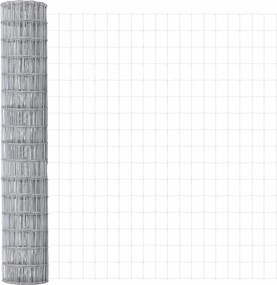 vidaXL Τεντώτο με στήριγμα Ασημί 1,6 x 10 m Ατσάλι