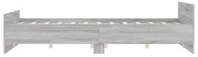 Πλαίσιο Κρεβατιού με Κεφαλάρι/Ποδαρικό Γκρι Sonoma 120x200 εκ. - Γκρι