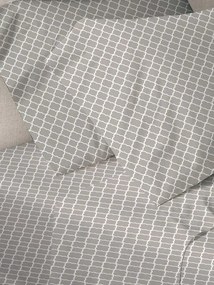 Σετ Σεντόνια Menta Εμπριμέ  Υπέρδιπλο (220x250) Sunshine Home 530 Grey
